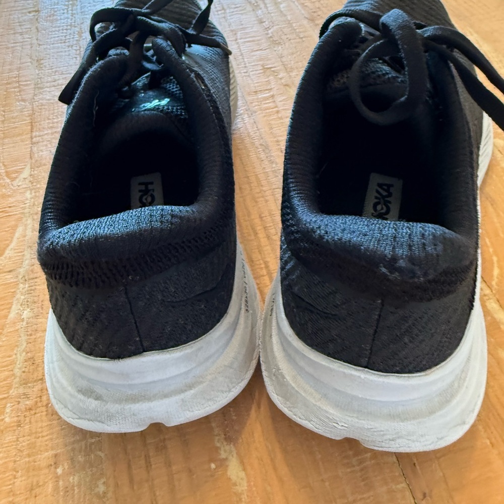 Hoka Black Solimar Athletic Shoes with White Soles - Picture 6 of 8